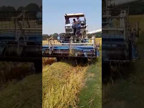 Watch the TractorKaBadshah #Eicher650 with #CombineHarvester- #Power#Performance #UmeedSeZyada