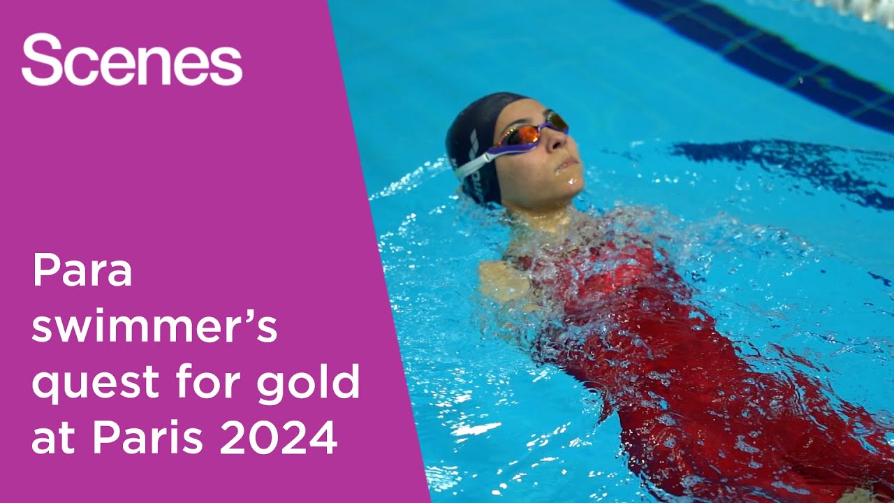 Watch: The Turkish paralympic swimmer propelling herself towards the 2024 Games | Scenes