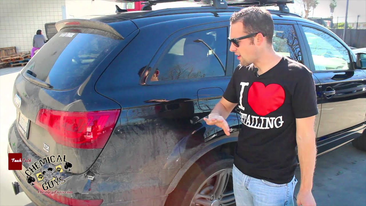 Waterless Washing HEAVY DIRT & ROAD GRIME - Chemical Guys ECOSMART Audi Q7 DIRTY