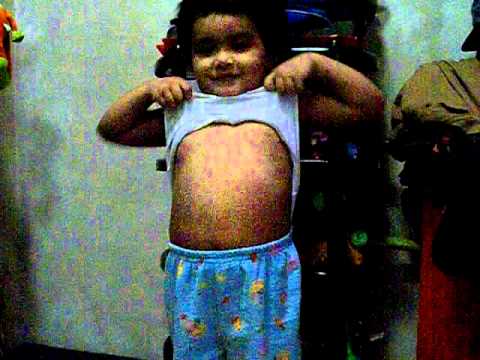 wave stomach  by my 3 years old baby boy