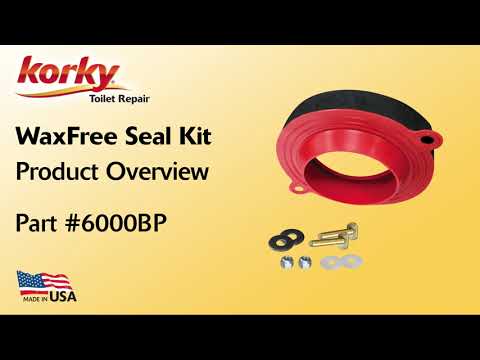 WaxFREE Seal Kit Product Overview - 6000 | Korky Toilet Repair