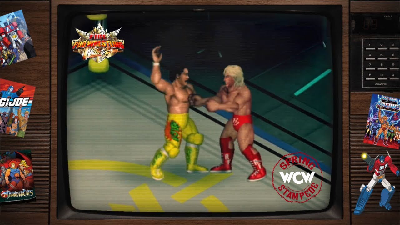 WCW Spring Stampede 1994 VHS Advert - Fire Pro Wrestling World - The Retro Wrestling Room