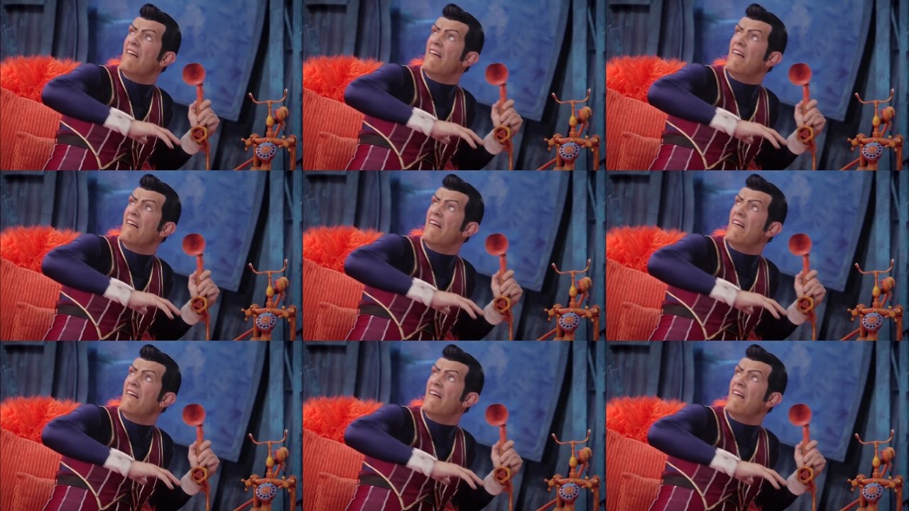 We Are Number One but the word one triggers duplication and makes the video slow down + get louder