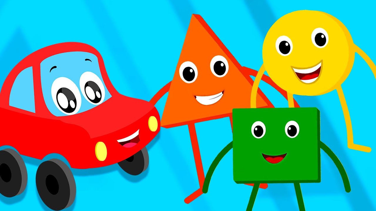 We Are Shapes Nursery Rhyme and Cartoon Video by Little Red Car