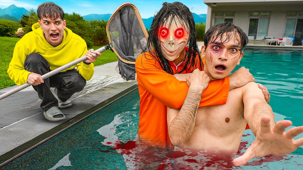 We CAUGHT The Creepy Man In Our Pool!
