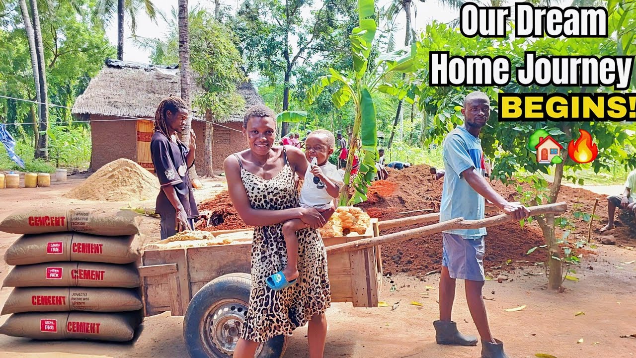 We Finally Started Our Dream Home Foundation in Africa🏡❤️ | Buying Building Materials & First Steps!