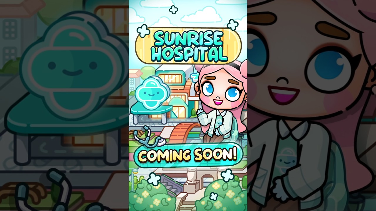 We got MAJOR news! 📣 Sunrise Hospital is coming soon to #avatarworld ! 🏥👩‍⚕️ #pazu