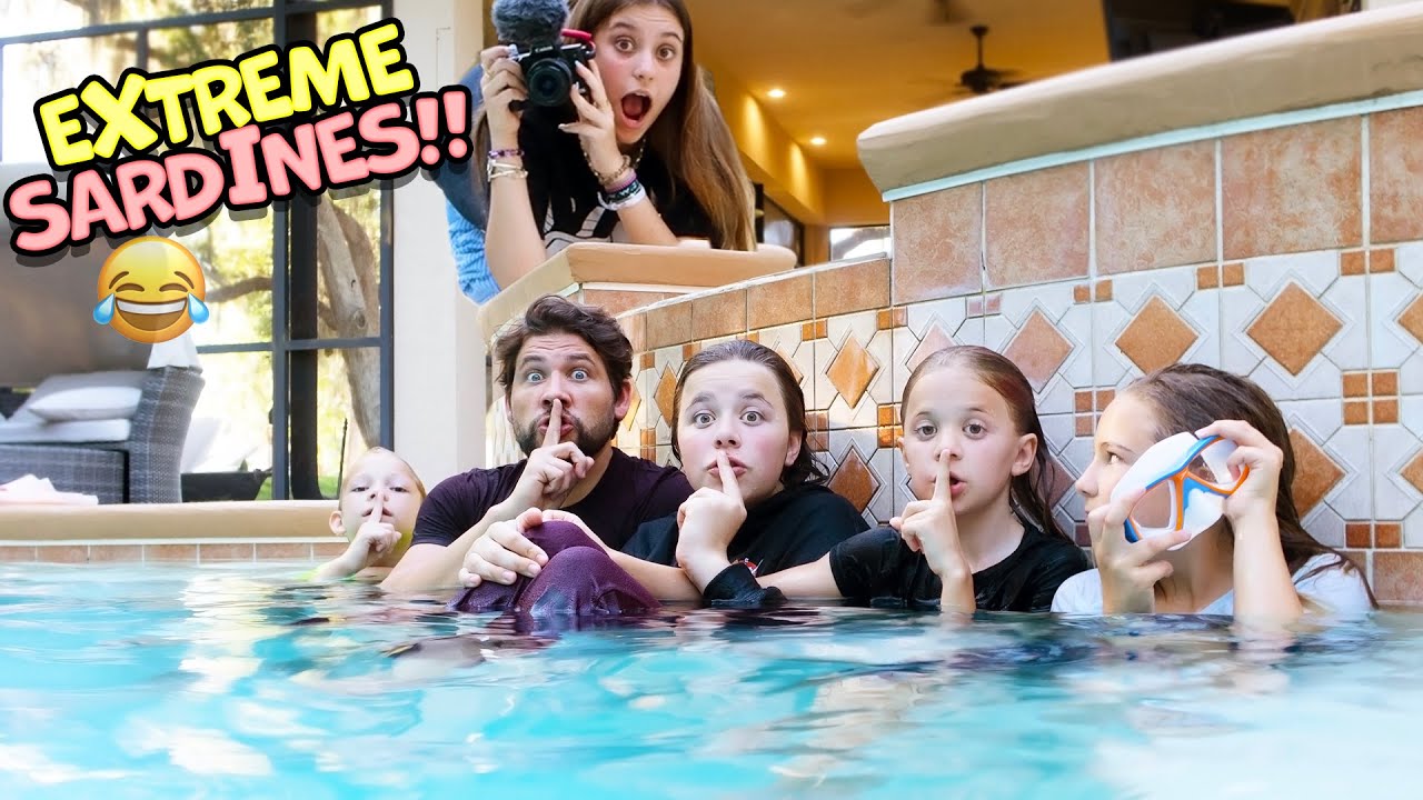 We Play EXTREME SARDINES!!  Who hides in the pool?!?