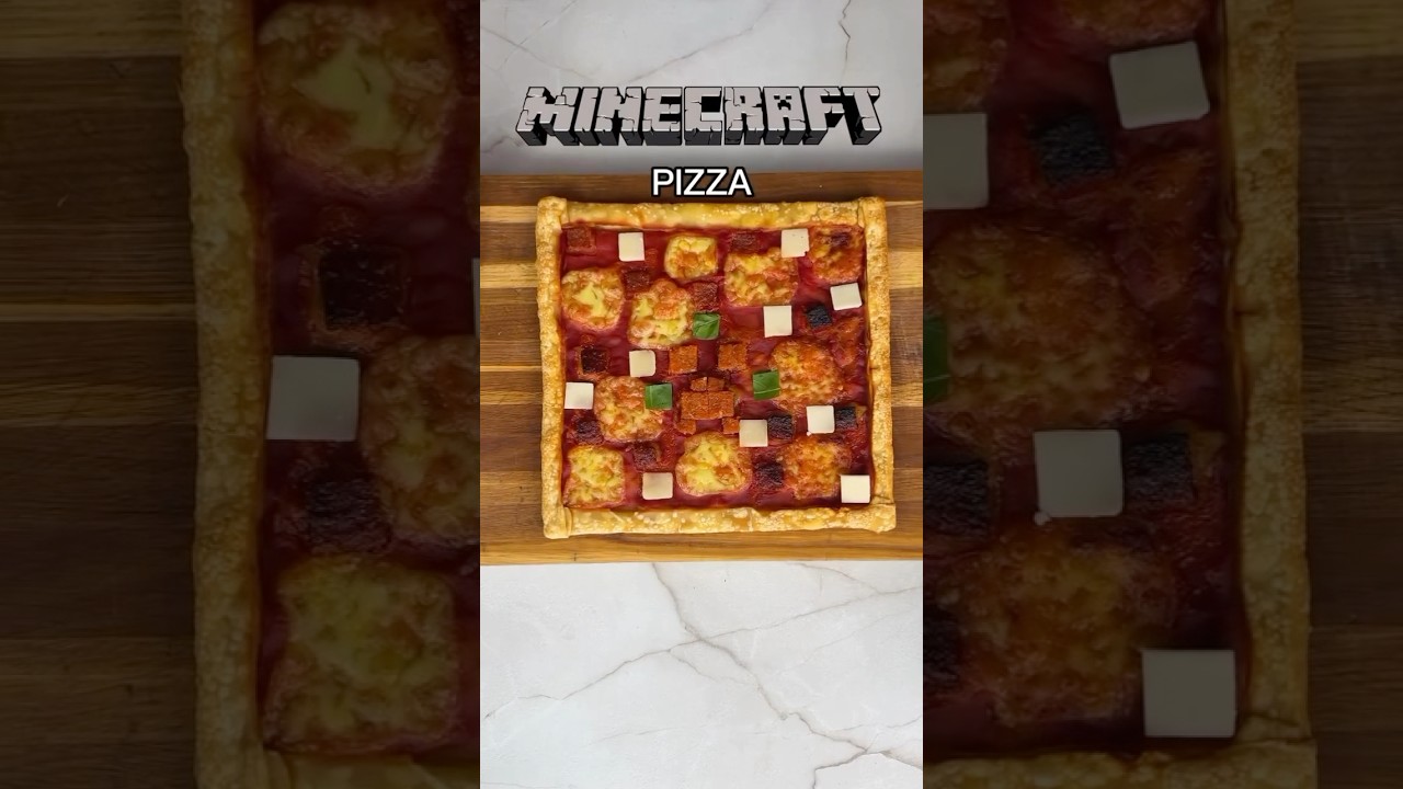 We react to another MINECRAFT PIZZA @FastGoodCuisine