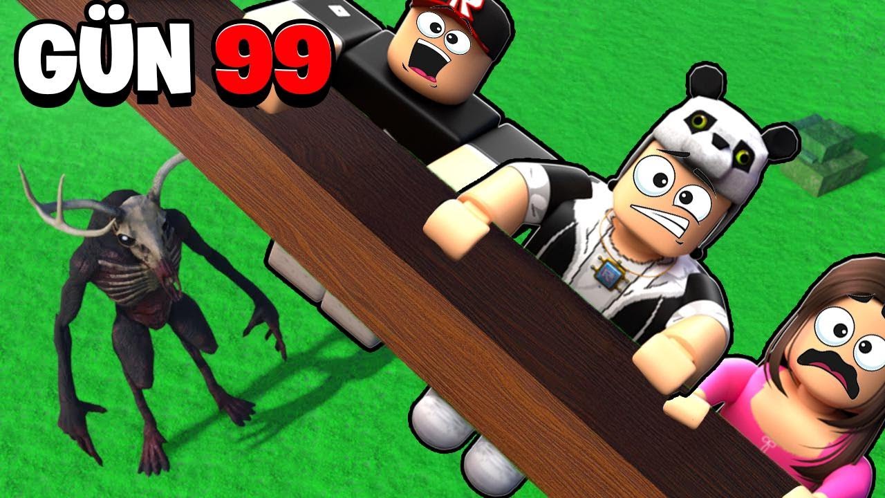 We Survived 100 Days in the Forest and Completed the Mission! - Roblox