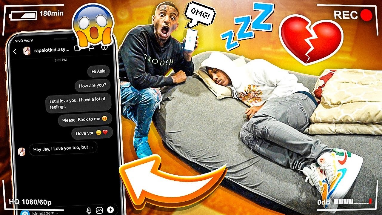 WE TOOK JAY PHONE WHILE HE WAS SLEEP & DM'D HIS EX ASIA!💔 (SHE RESPONDED)