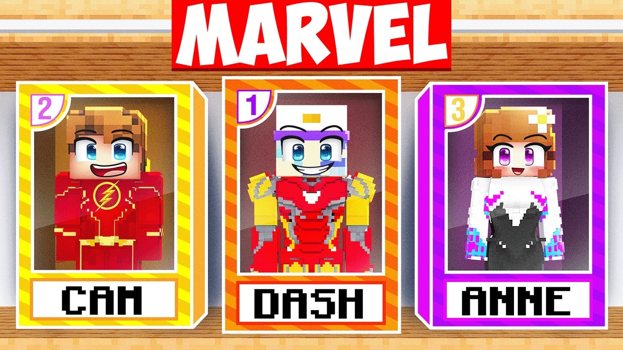 We Turned Into SUPERHERO TOYS In Minecraft!