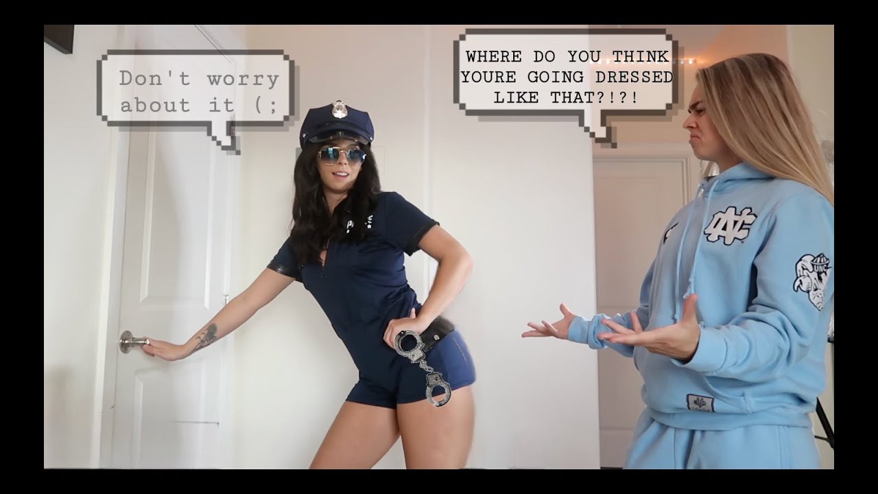 WEARING SCANDALOUS HALLOWEEN COSTUME *PRANK*  ON GF