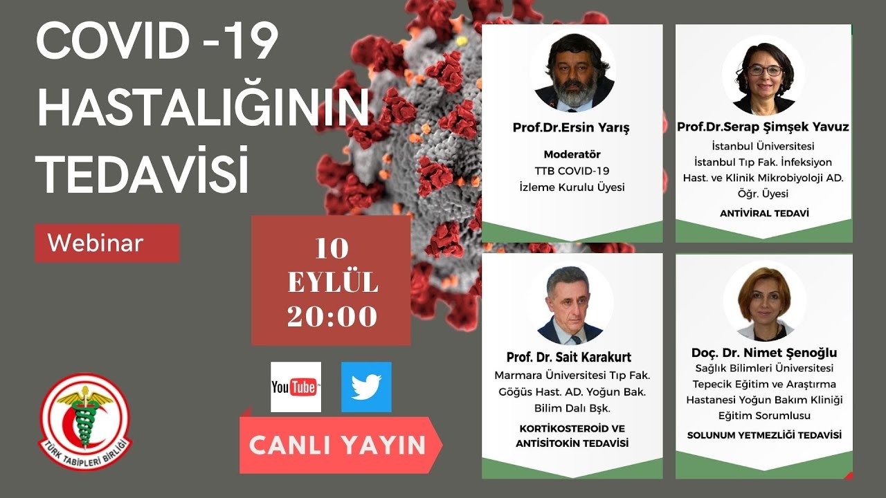 Webinar COVID-19 Hastalığının Tedavisi