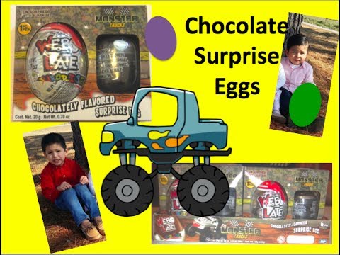 Webo Late Monster Truck Chocolate Surprise Eggs