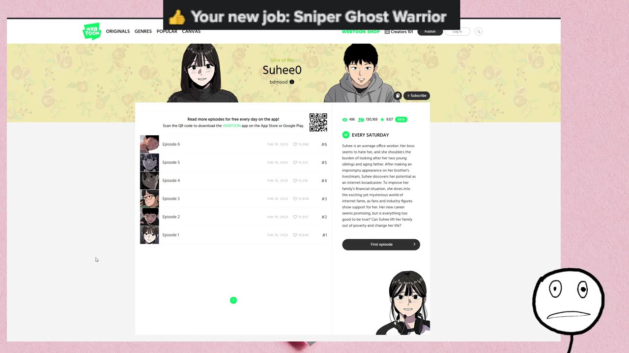 Webtoons like Suhee0 | March 3, 2024