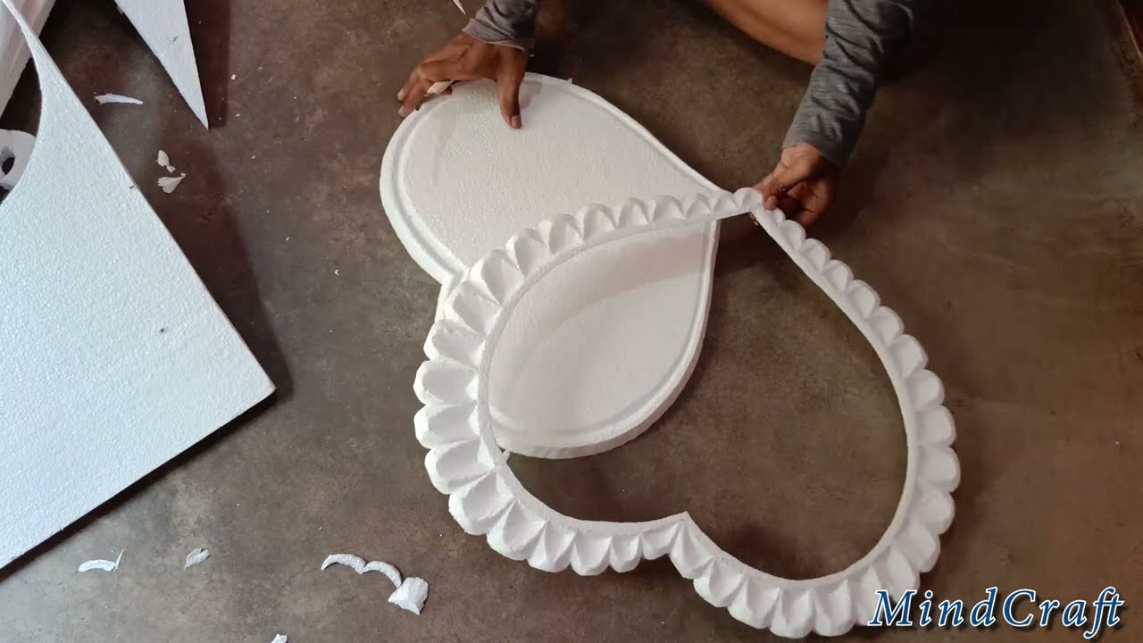Wedding thermocol nameplate Design / Thermocol Design Art / Wedding Decoration / Heart Design