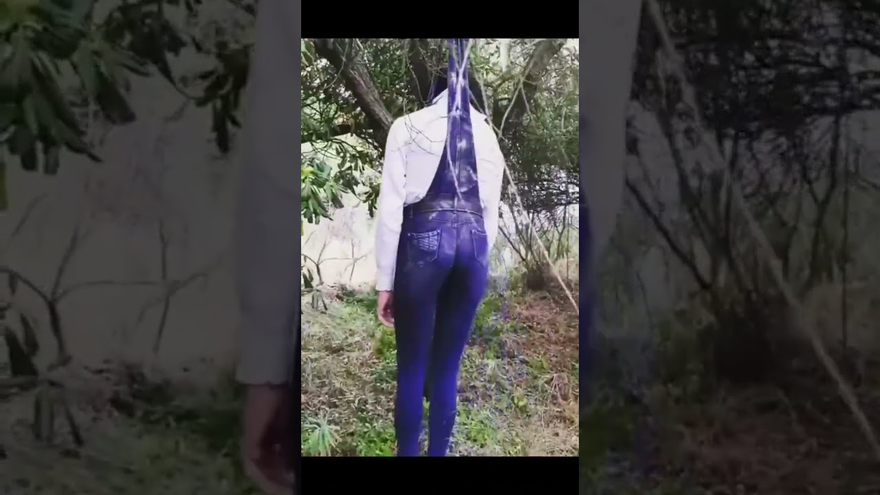 wedgie in overalls