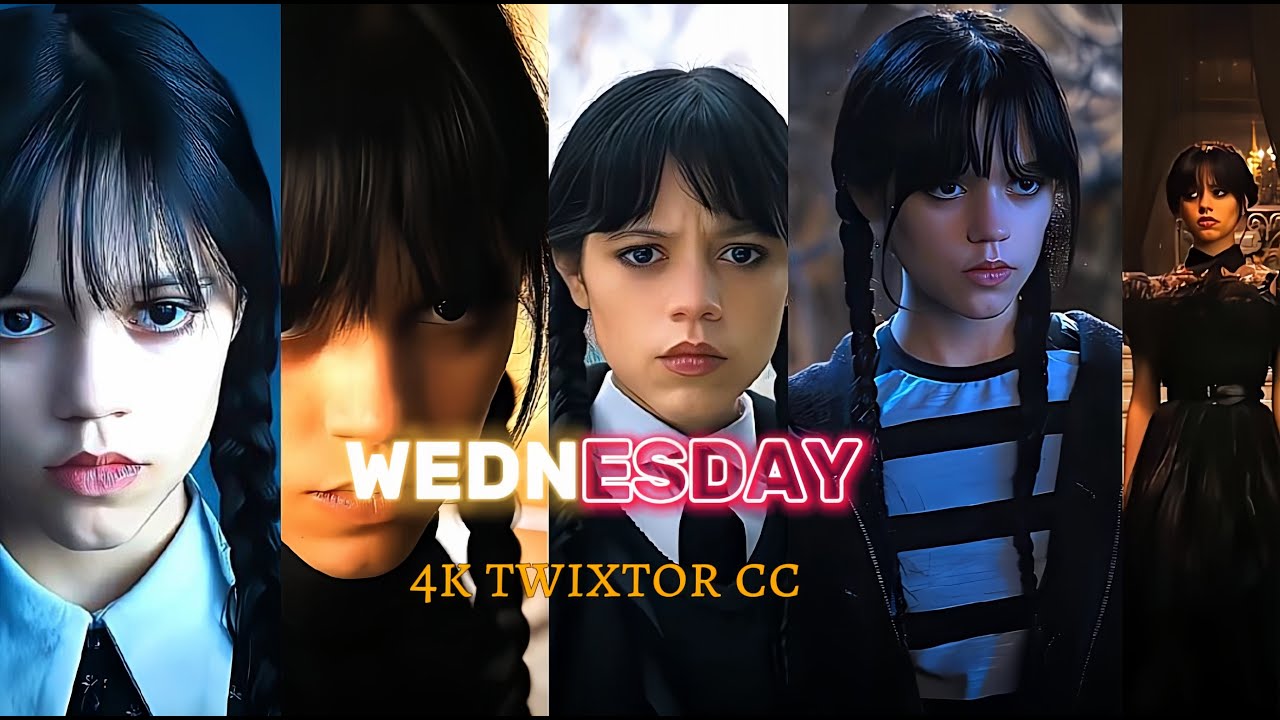 WEDNESDAY ADDAMS 4K TWIXTOR CC | scene pack | 4k clips for editing | 4k scenes from Wednesday series