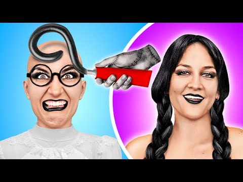 WEDNESDAY ADDAMS BÜYÜK Bir DÖNÜŞÜM Geçiriyor! La La Dünya Oyun - İnekten, Popülere Dönüşüm!
