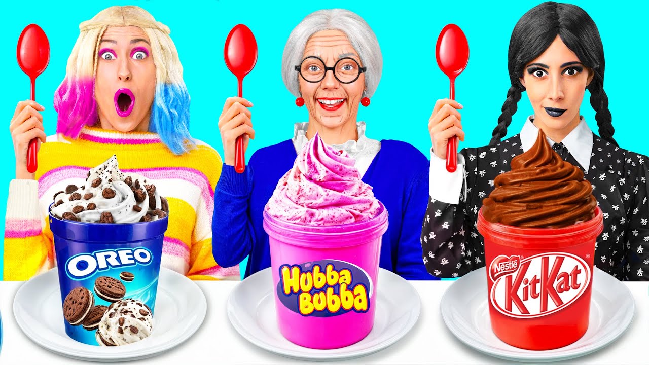 Wednesday vs Grandma Cooking Challenge | Kitchen Hacks and Tricks by Fun Teen