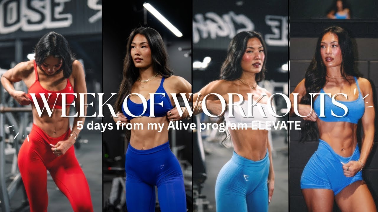 WEEK OF WORKOUTS | how i train, ELEVATE phase 2, my weekly split