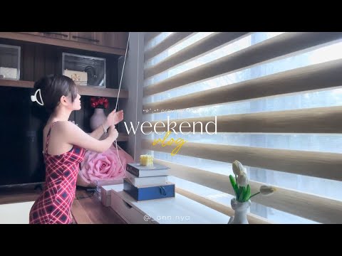 weekend vlog 𑁍ࠬܓ  (my first vlog !!! 🫶🏼) | Ann S.