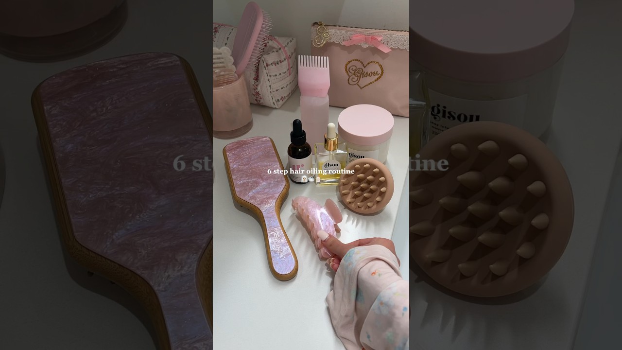 weekly hair oiling routine🫧 #haircare #hairoiling #haircareroutine #haircaretips #hairtreatment