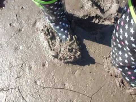 Wellies and mud
