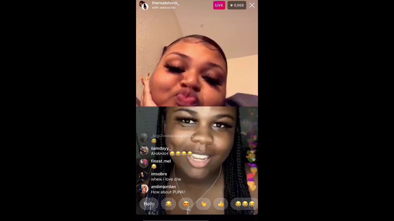 weluvche & storm argue on live  || august 11,2019