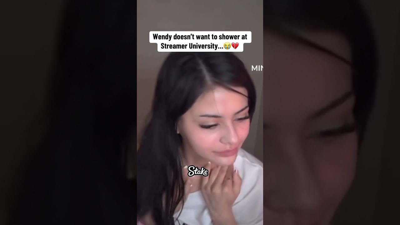 Wendy doesn’t want to shower at Streamer University…😭💔 #wendyortiz #kaicenat