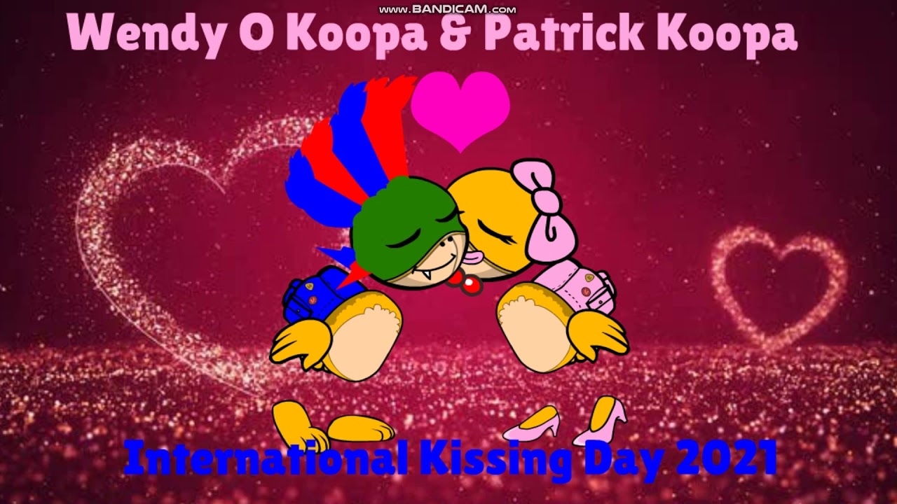 Wendy O Koopa And Patrick Koopa Sharing A Kiss (Happy International Kissing Day 2021!!)