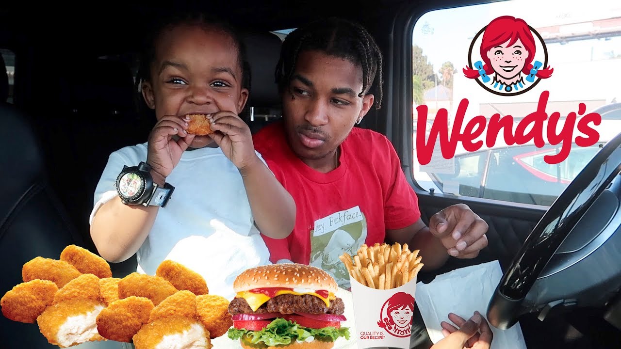 WENDY'S MUKBANG WITH 2 YEAR OLD!! (I got baby fever)