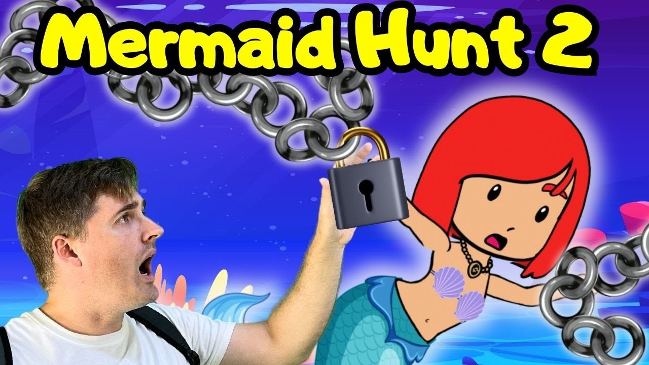 We're Going on a Mermaid Hunt 2 My Friend is Trapped! | Brain breaks by Papa Joel's English