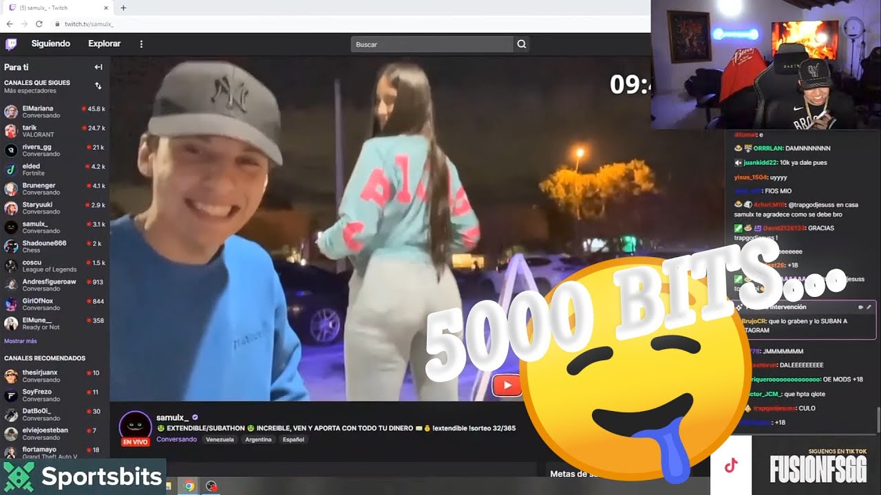 WestCOL DONA 5000 BITS POR UNA NALGADA A SARAY SAMULX y SARAY