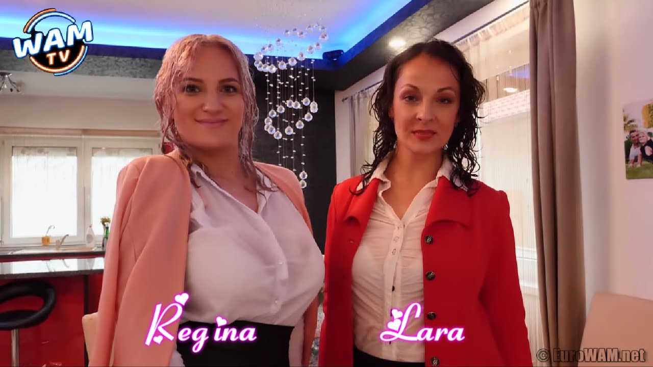 Wetlook Regina gives Lara a German lesson ❤️️