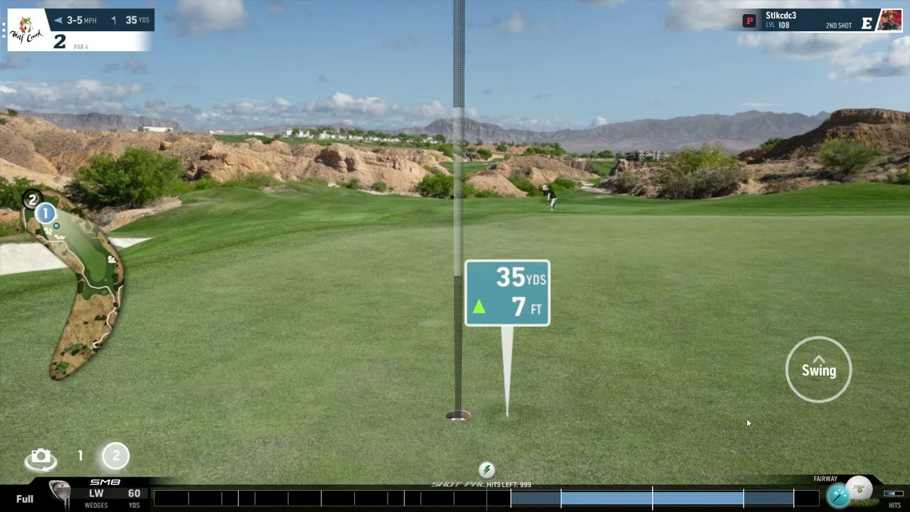 WGT Golf Wolf Creek #2 35-Yard Hole-out Eagle