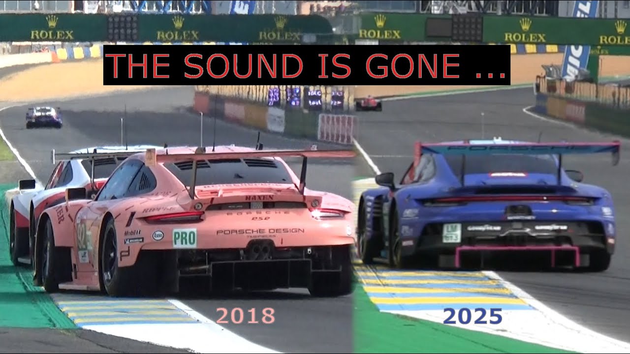 What Happened to the Insane Porsche 911 RSR sound at le Mans 24?! Shocking sound evolution 1996-2025