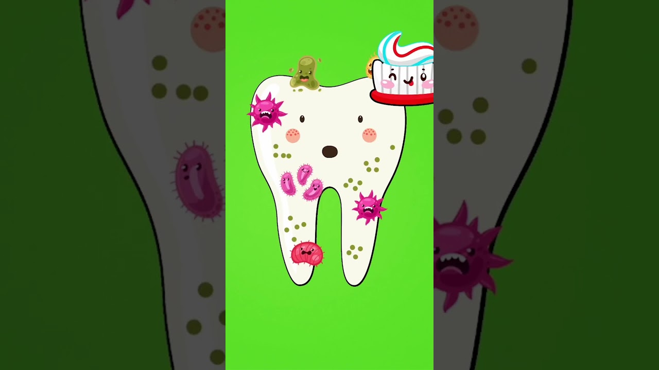What Happens When You Don’t Brush? 🦷 😬 Tooth Bacteria Alert! #clean #kids #learn