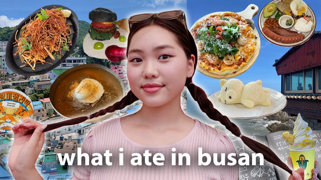 What I Ate in Busan, South Korea 🌊: grilled eel, michelin star pasta, corn ice cream, spa land sauna