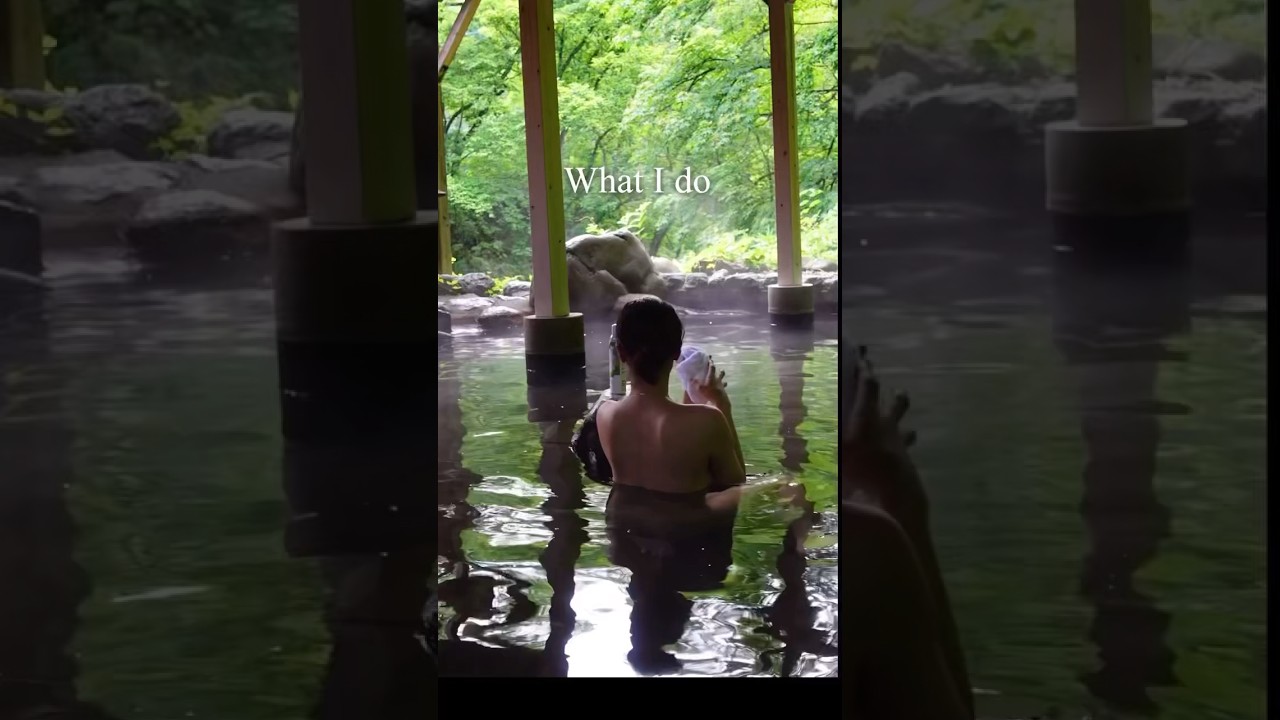 What I do? 42℃ : ２hours in Summer!! #productvideography #japan#hotsprings