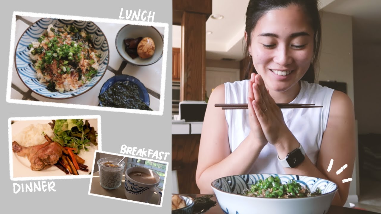 What I eat in a day // Realistic, Easy, Asian-y recipes that you can make too