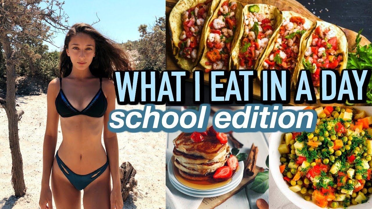 WHAT I EAT IN A DAY // School Edition! (vlog)