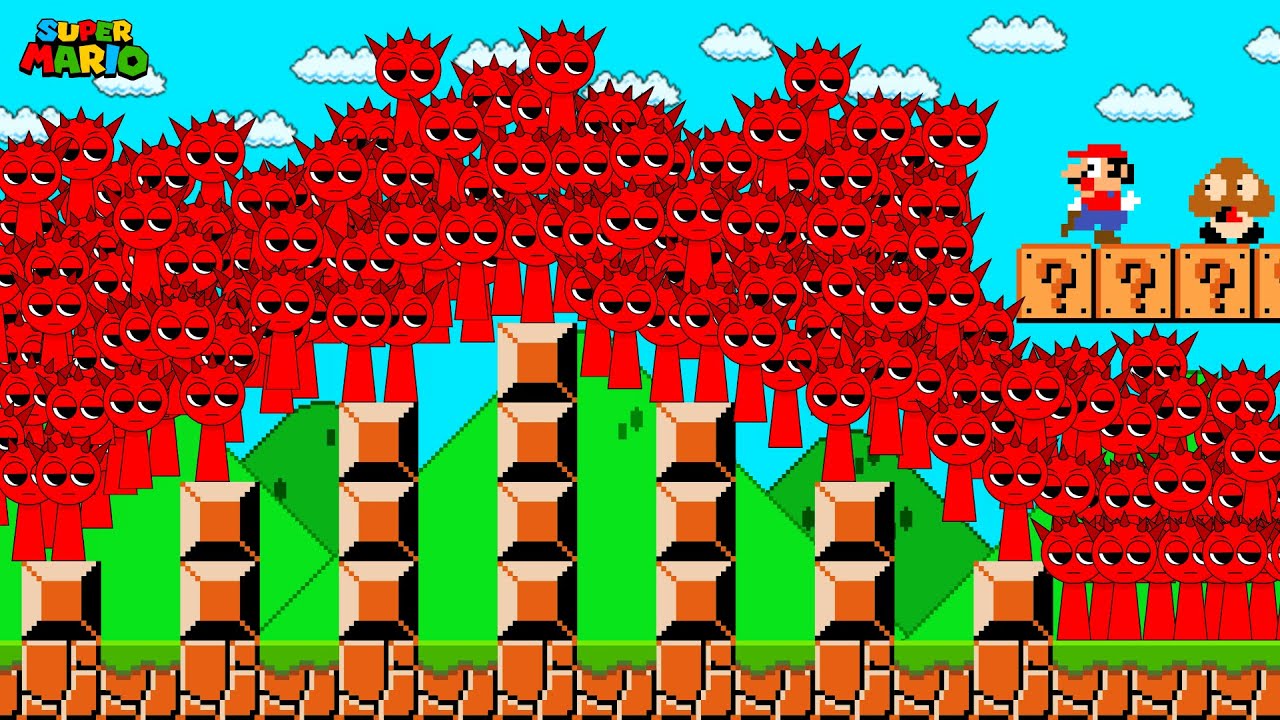 What If Mario vs 9999 Incredibox Sprunki Calamity? #sprunki