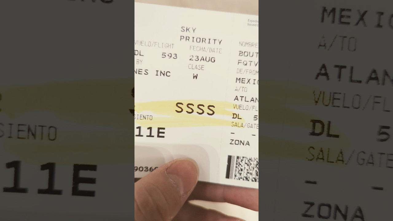 What is SSSS on your boarding pass??  #ssss #travel #airoort #security