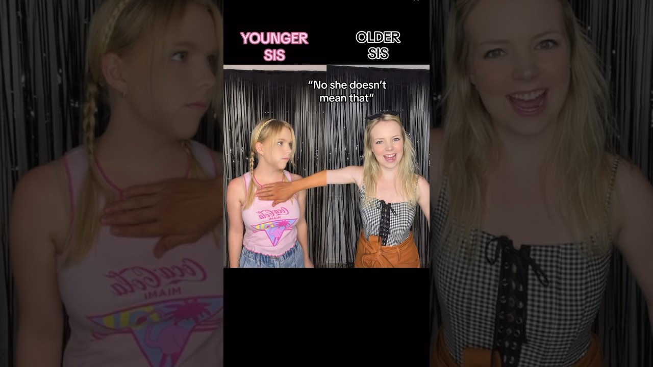 What it’s really like having a little sister… #siblings #family