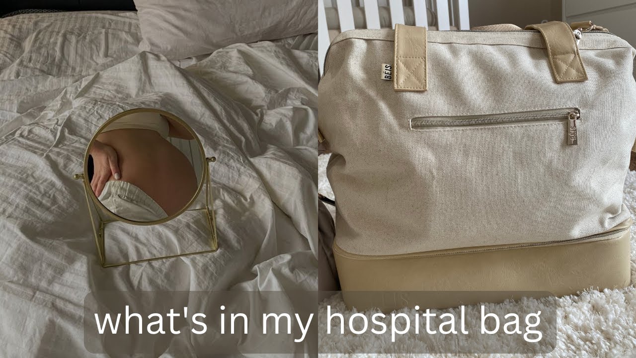 what's in my hospital and diaper bag || MINIMALIST PACKING 💼👶🏼