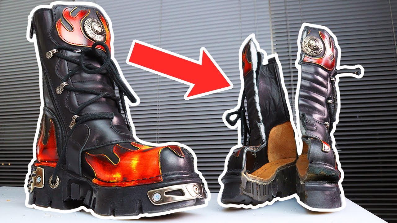 What's Inside 6 POUND GOTH BOOTS?
