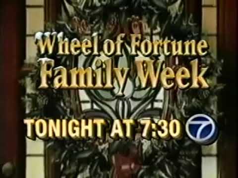 Wheel of Fortune Family Week promo, 1991