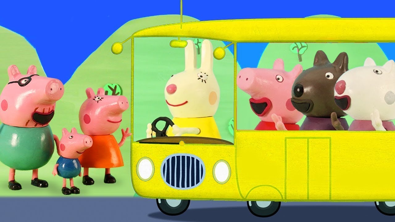 Wheels On The Bus | Nursery Rhymes for Babies & Kids Songs | Peppa Official Family Kids Cartoon